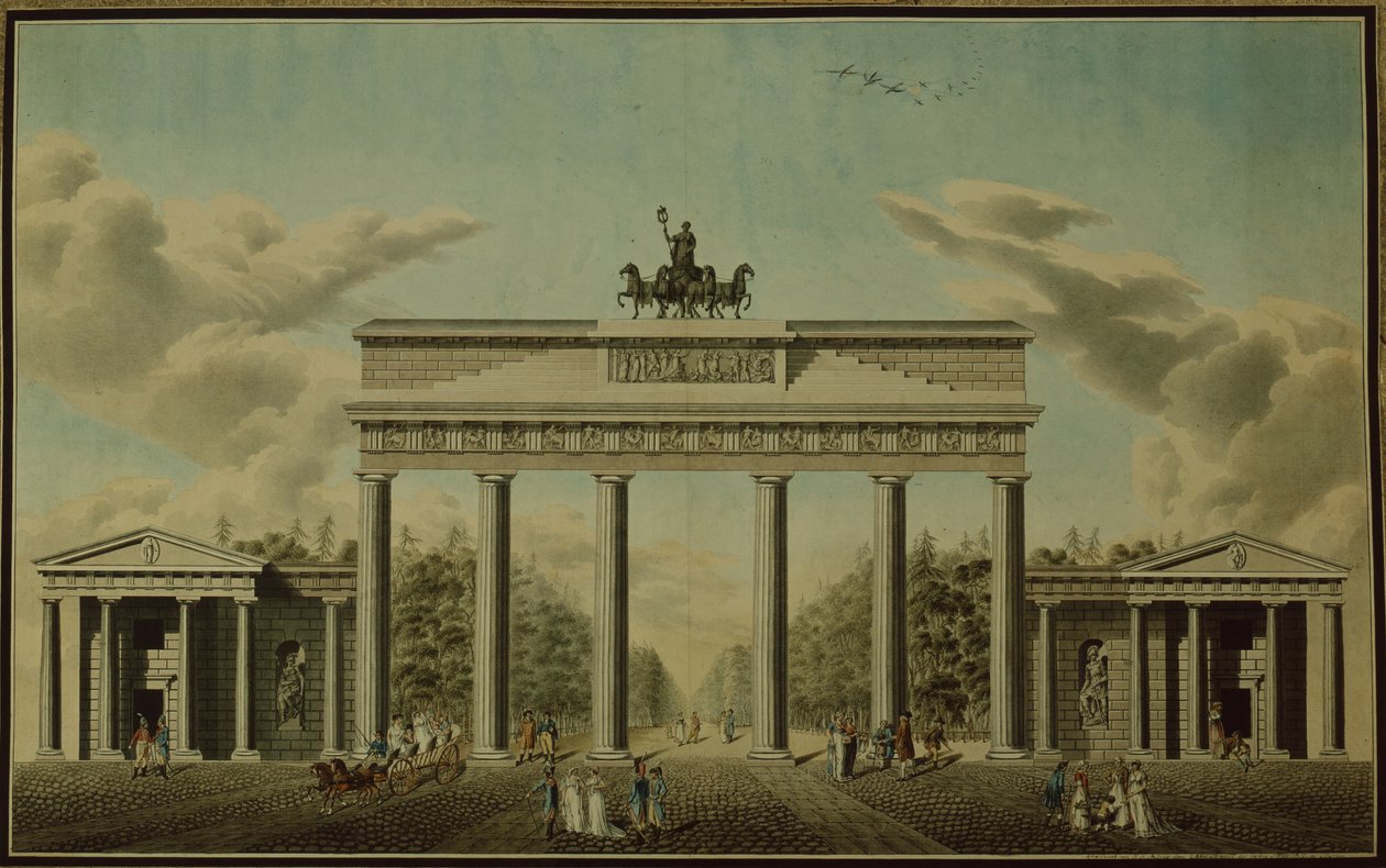 Brandenburg Kapısı, 1812 by German School