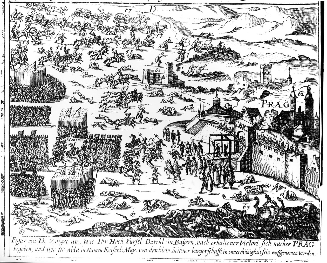 Defenestration of Prague, 1618   by German School