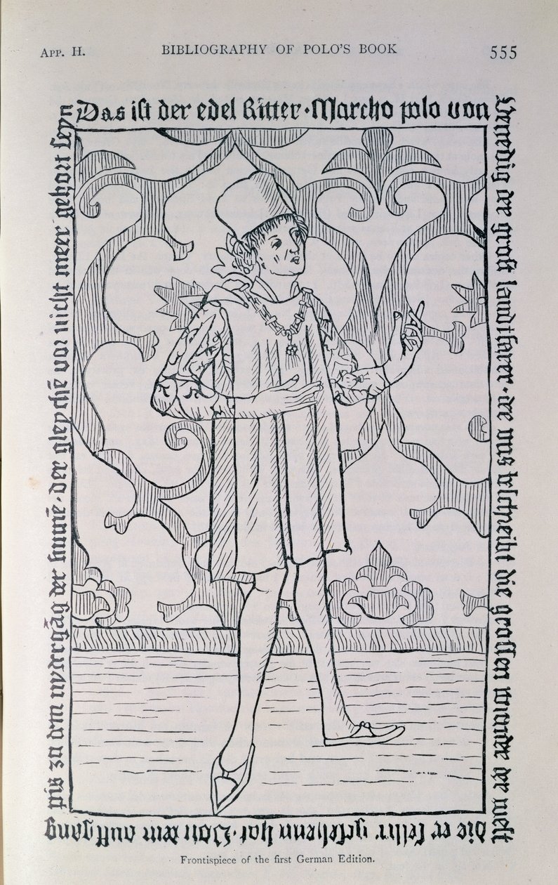 Facsimile of the frontispiece from the first German edition of 