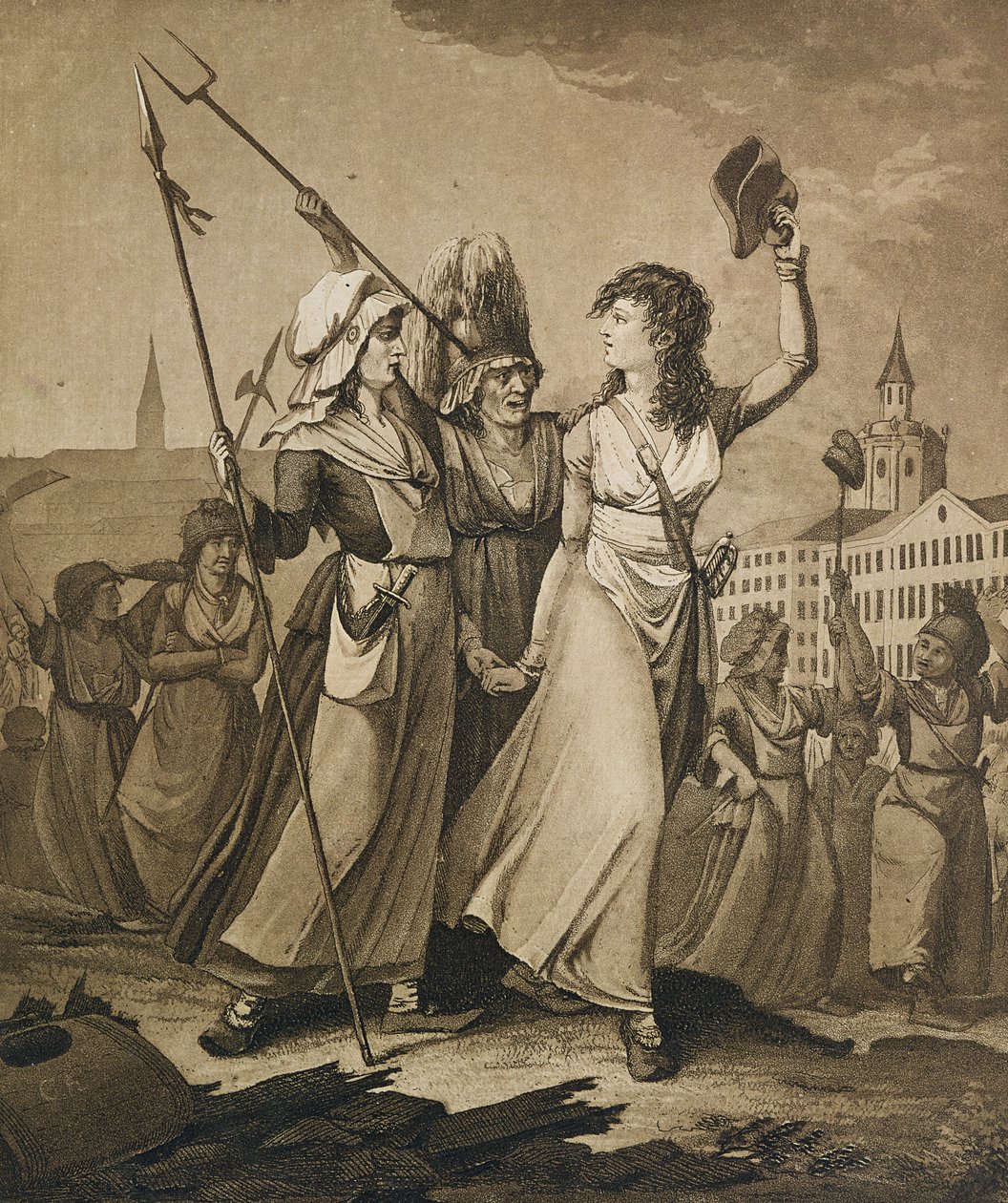 Fishwives of Paris, October 1789  by German School