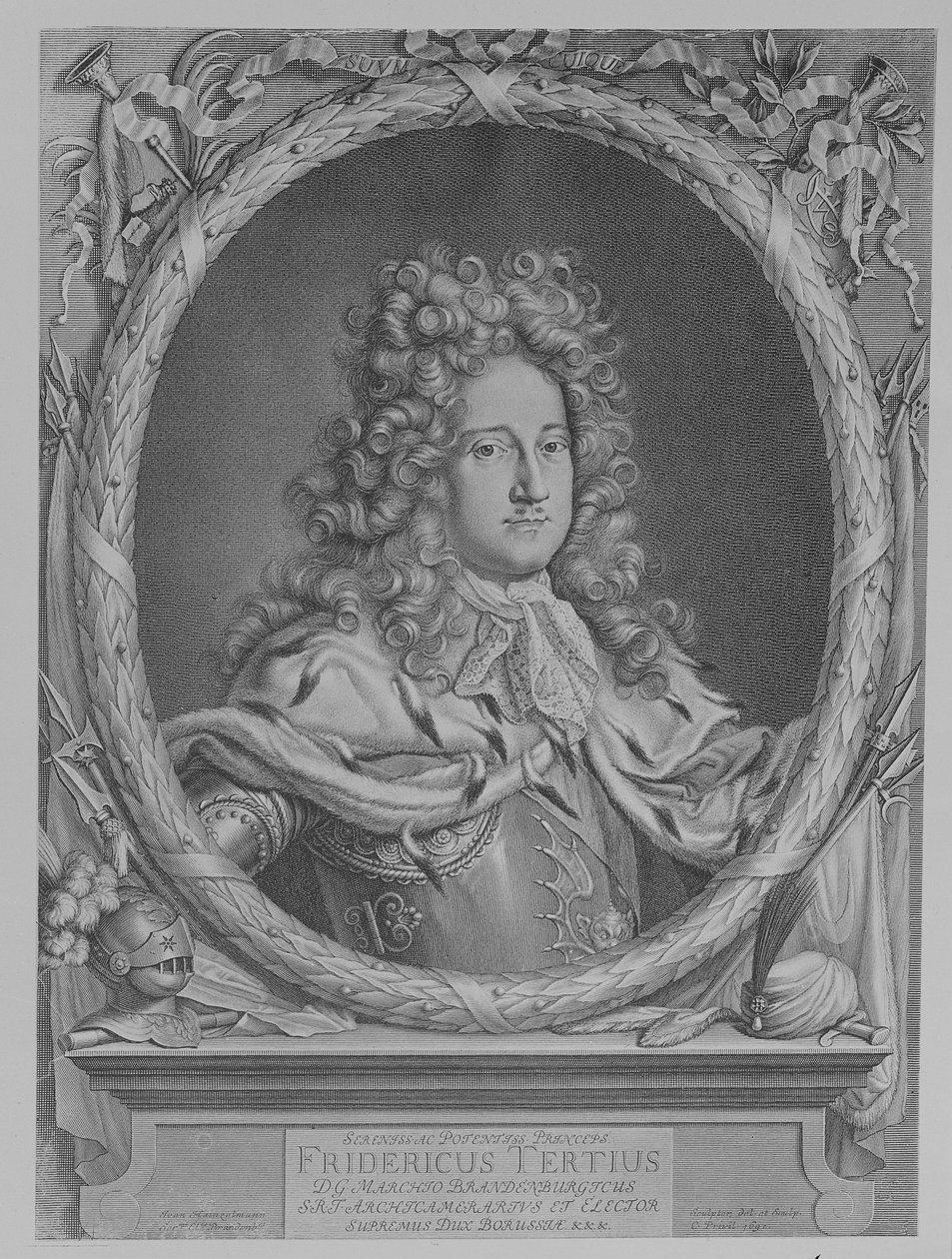 Prusya Kralı I. Friedrich, 1692 by German School