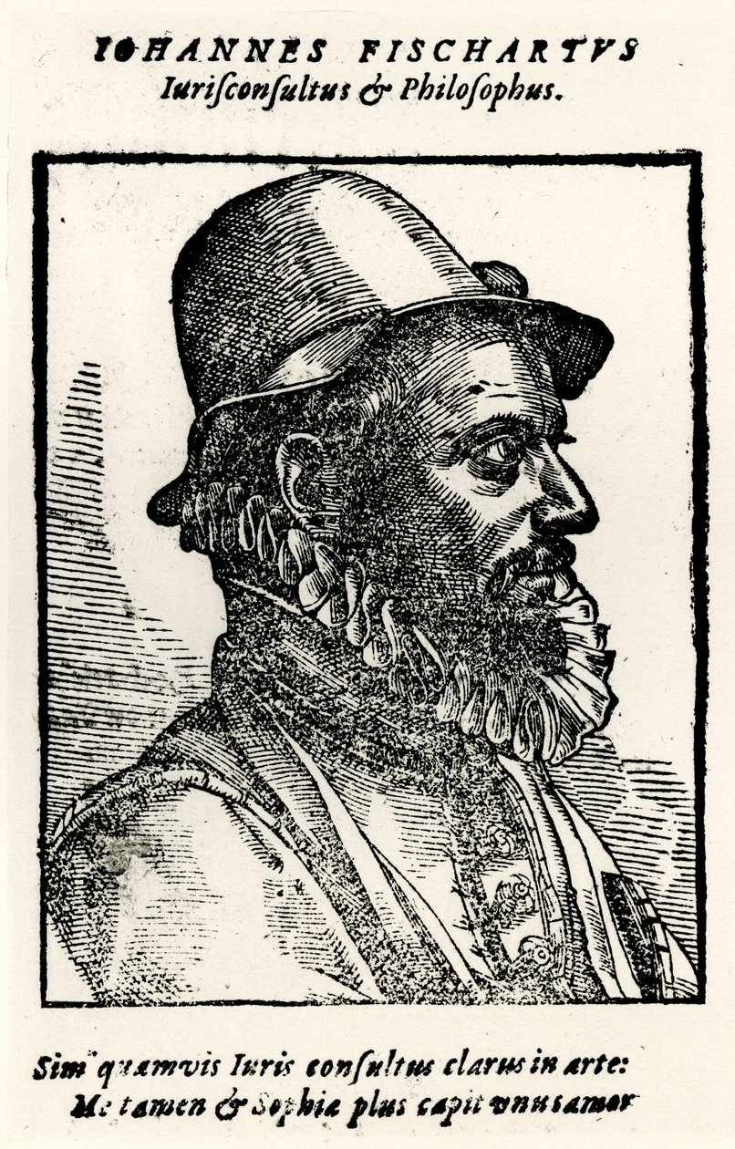 Johann Fischart, 1884-90 (fototip) by German School