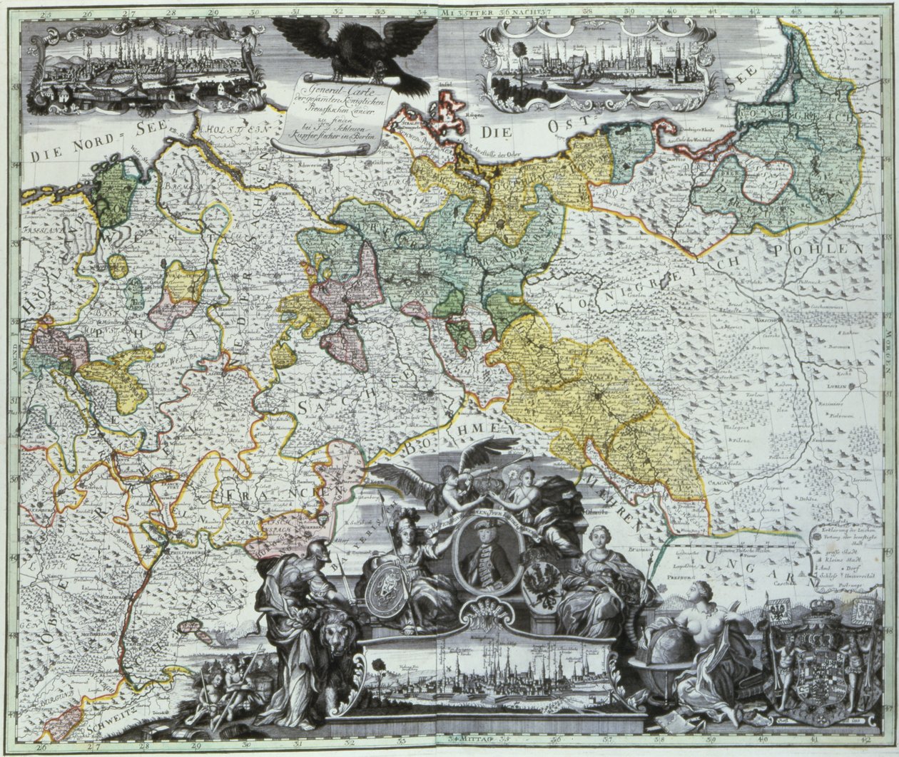 Prusya Egemen Ülkelerinin Ana Sayfası, c.1765 by German School