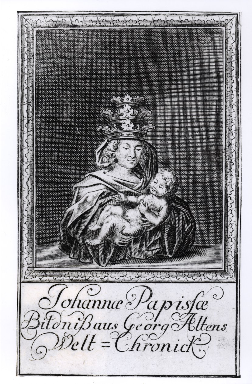 Papa Joan (Johanna) çocuğuyla birlikte by German School