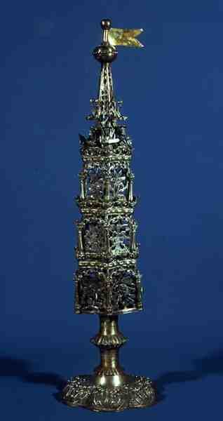 Baharat Kutusu, Berlin, c.1700 (gümüş) by German School