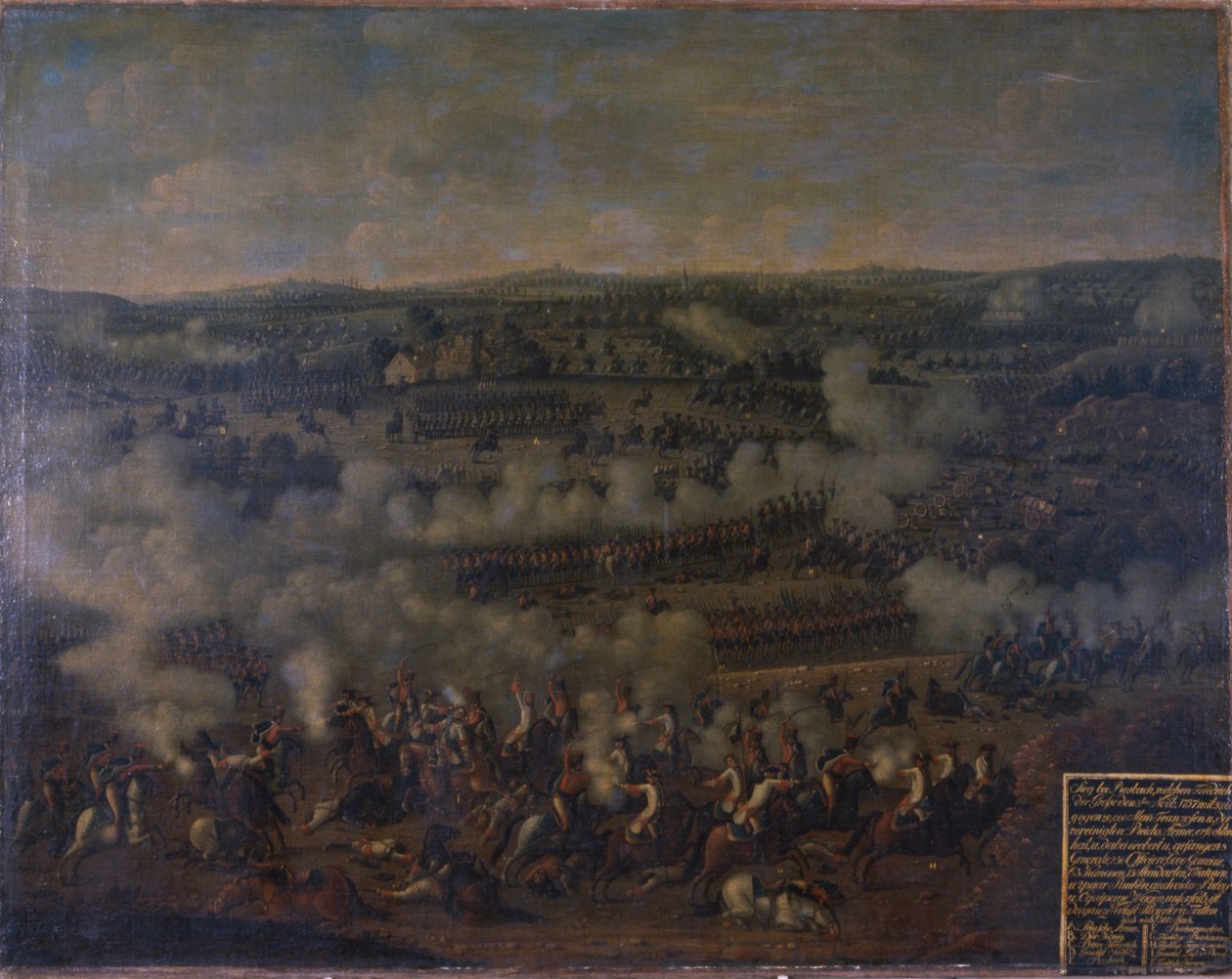 Rossbach Savaşı, 1757 by German School