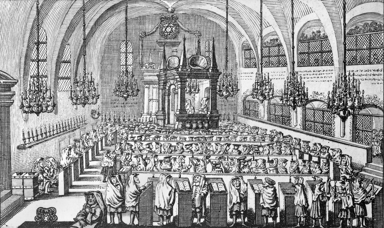 Sinagogda Buluşma, 1705 by German School