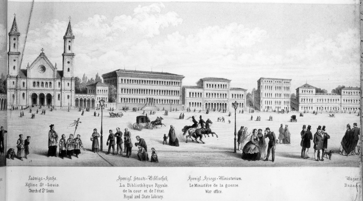 View of Munich, 1869   by German School