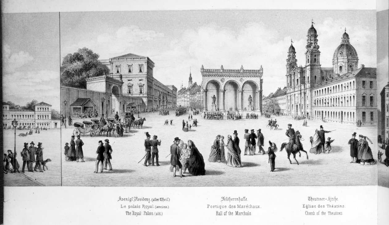 Münih manzarası, 1869 by German School