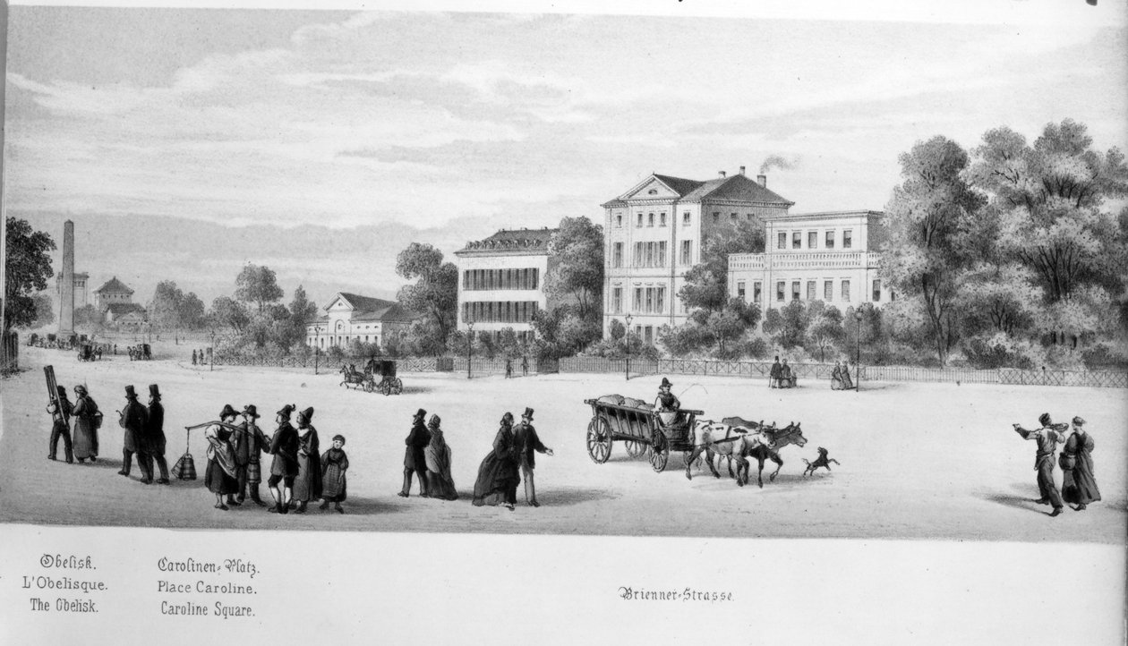 Münih manzarası, 1869 by German School