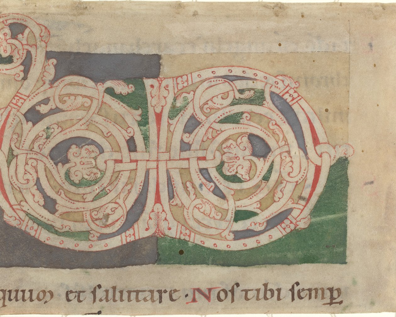 Baş Harfler V ve D by German 12th Century