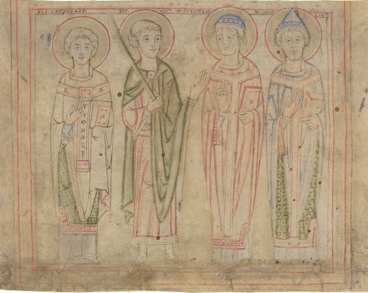 Aziz Kıbrıslı, Vitus, Stephan ve Cornelius by German 12th Century