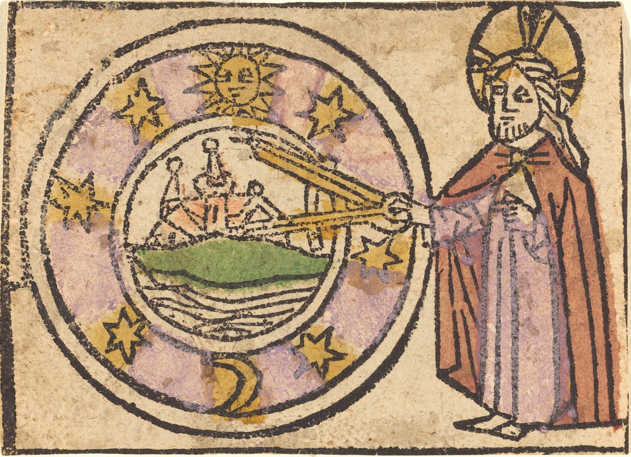 Mesih Dünyayı Ölçüyor by German 15th Century