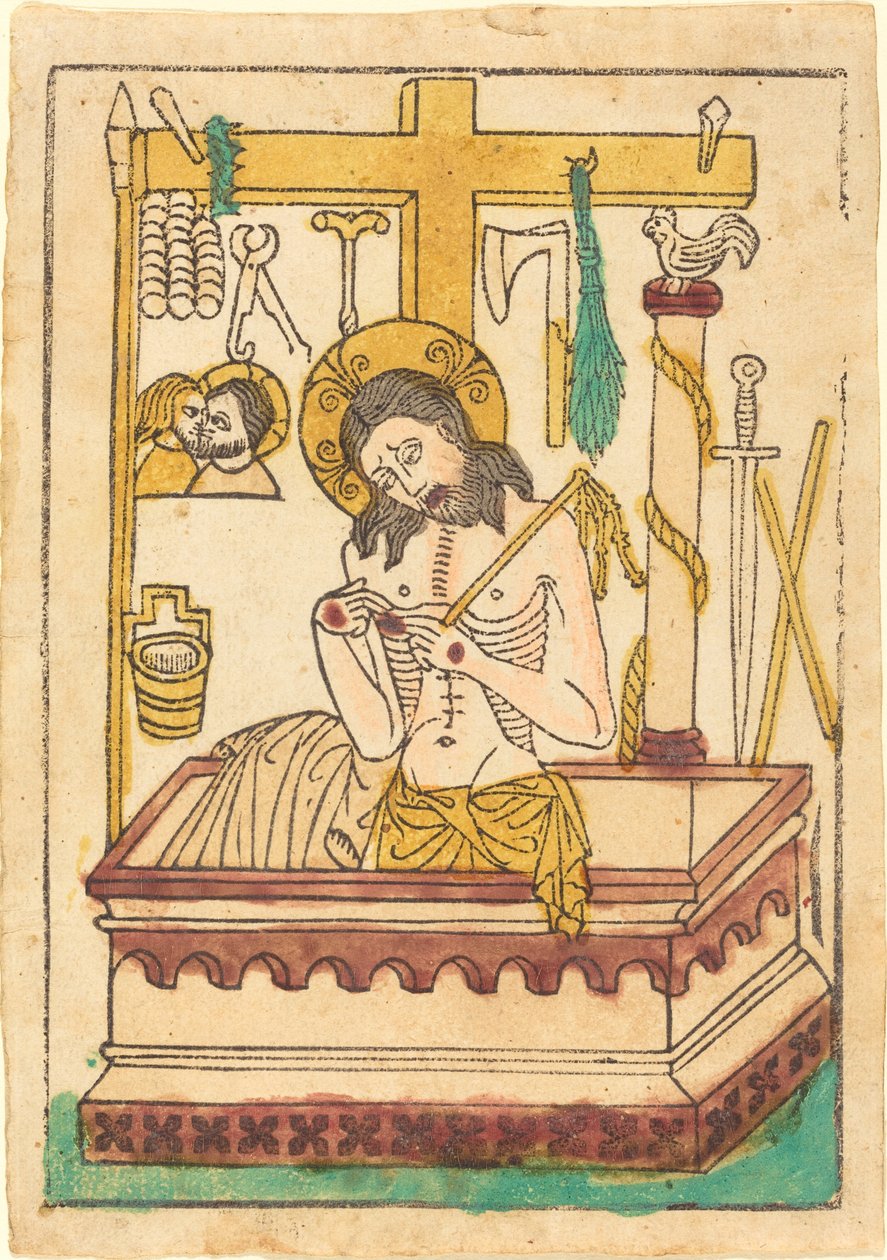 Hüzünlerin Adamı Olarak İsa by German 15th Century