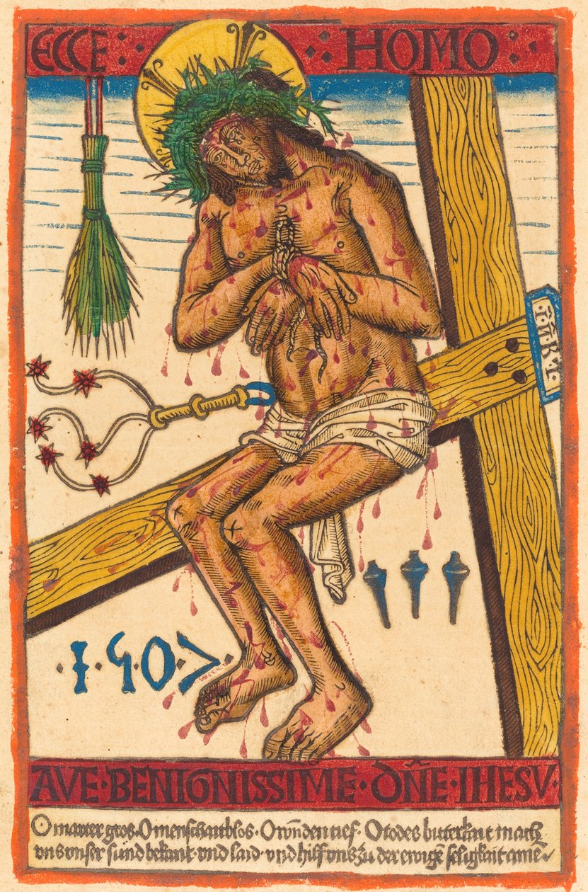 Hüzünlerin Adamı Olarak İsa by German 15th Century