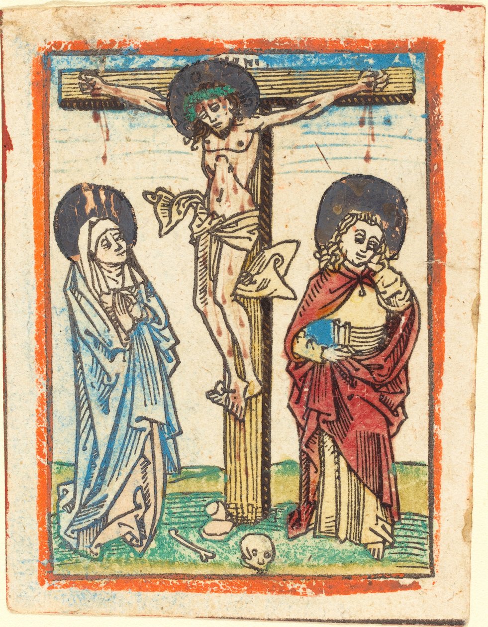 İsa çarmıhta by German 15th Century