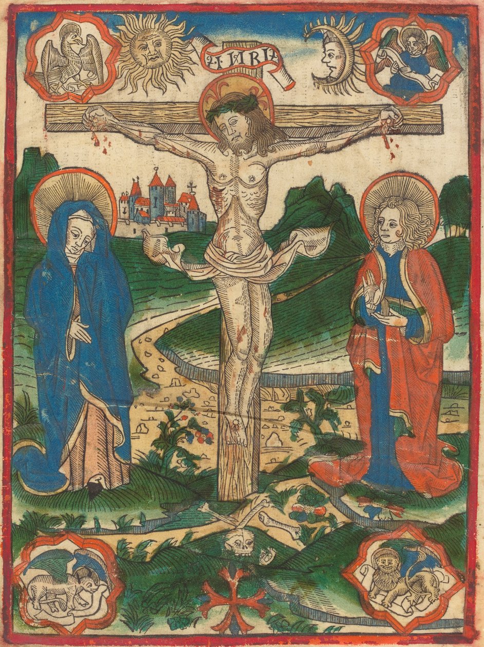 İsa çarmıhta by German 15th Century