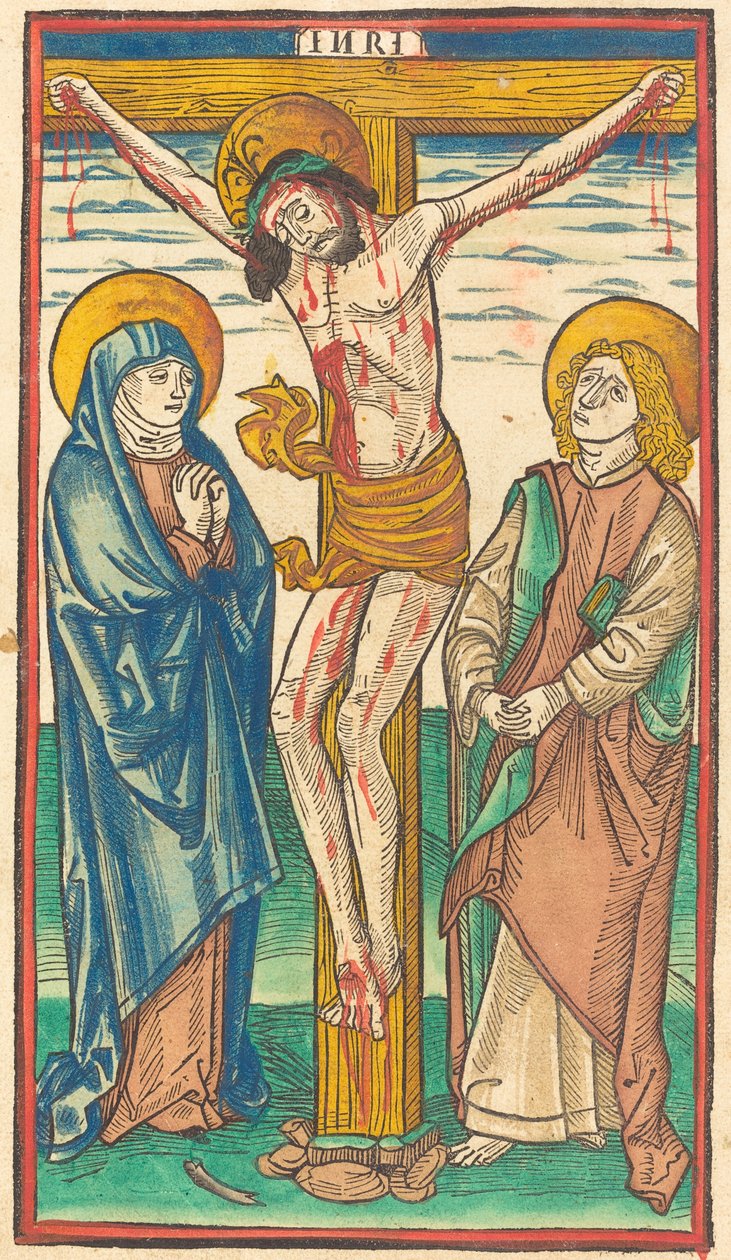 İsa çarmıhta by German 15th Century