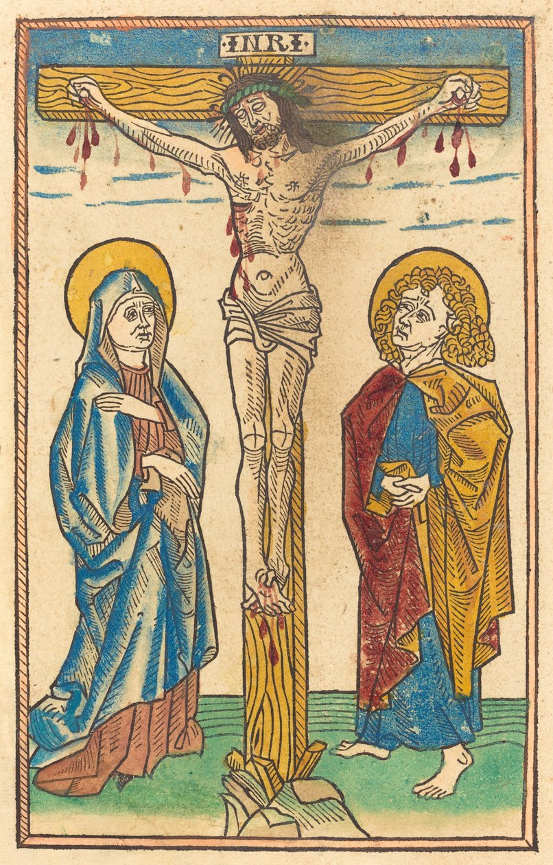 İsa çarmıhta by German 15th Century