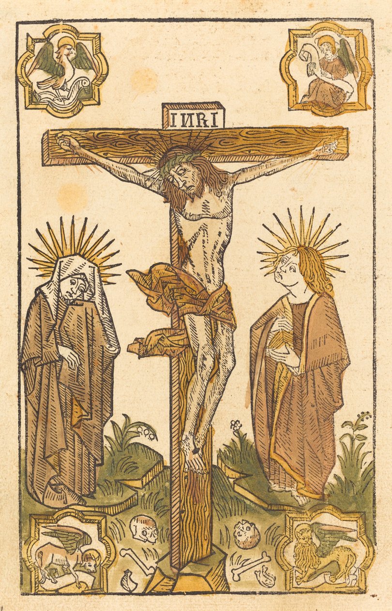 İsa çarmıhta by German 15th Century