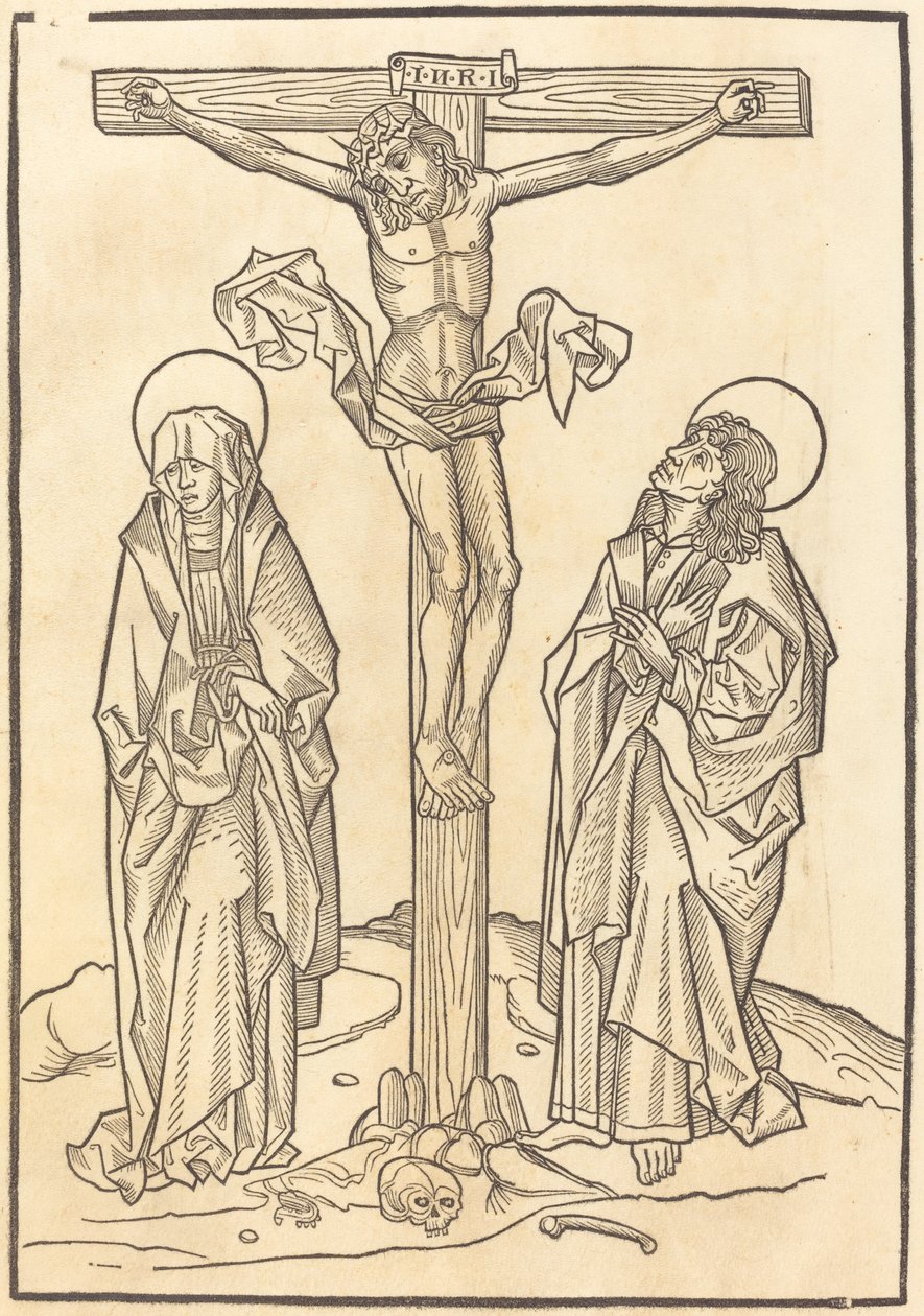 İsa çarmıhta by German 15th Century
