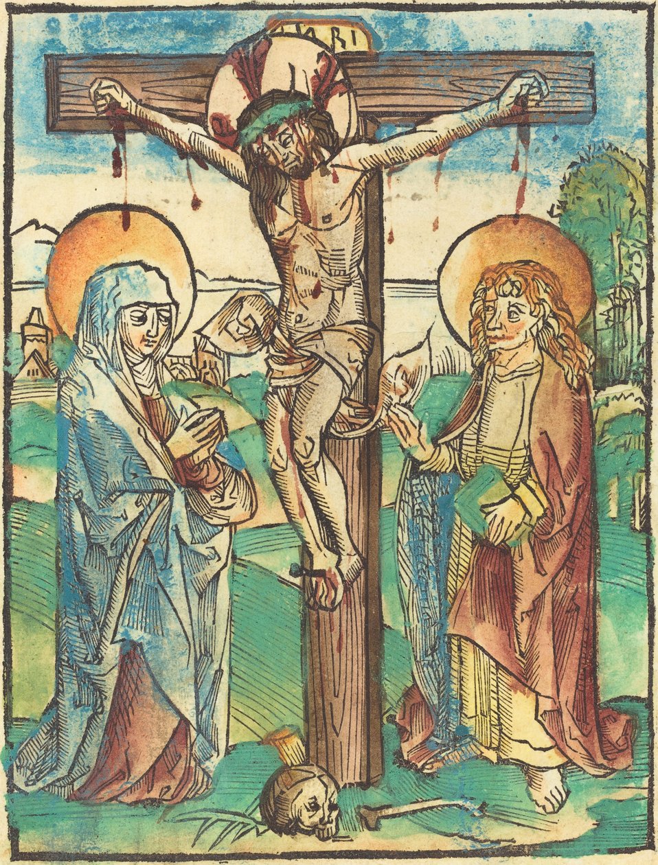 İsa çarmıhta by German 15th Century