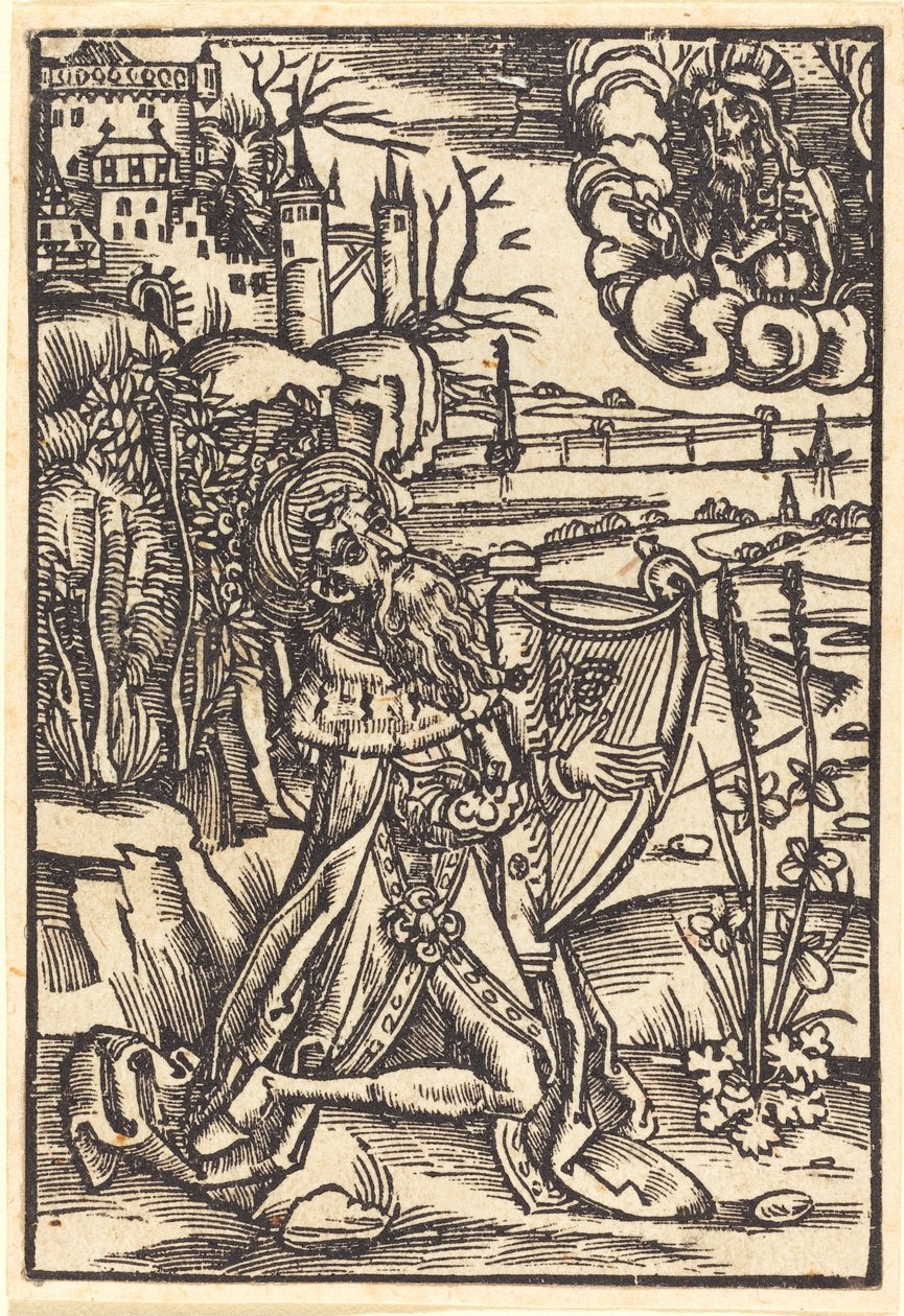David Arp Çalıyor by German 15th Century
