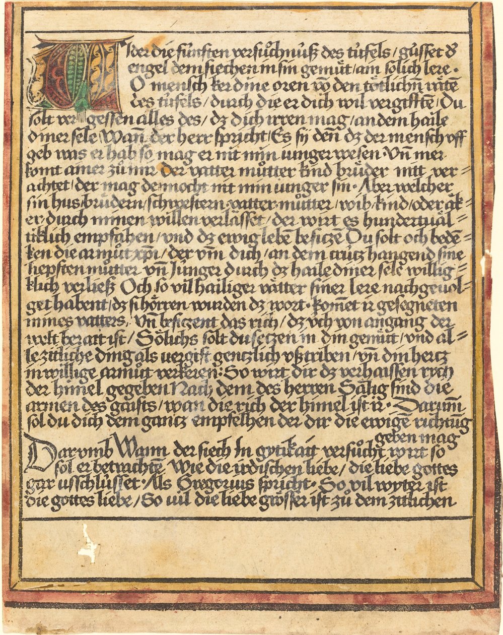 Açgözlülüğe Karşı Öğüt by German 15th Century