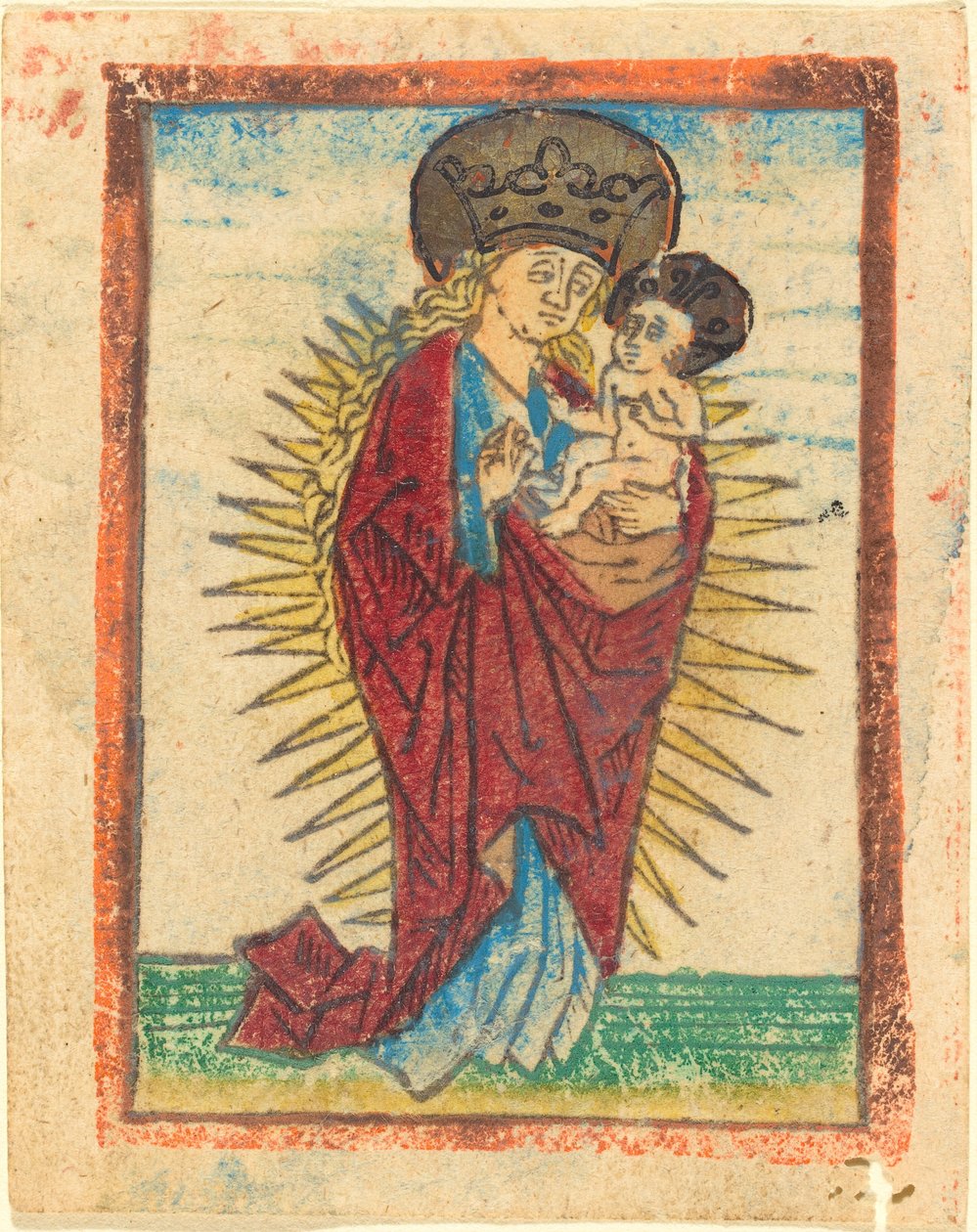 Bir Zafer Madonna ve Çocuk by German 15th Century