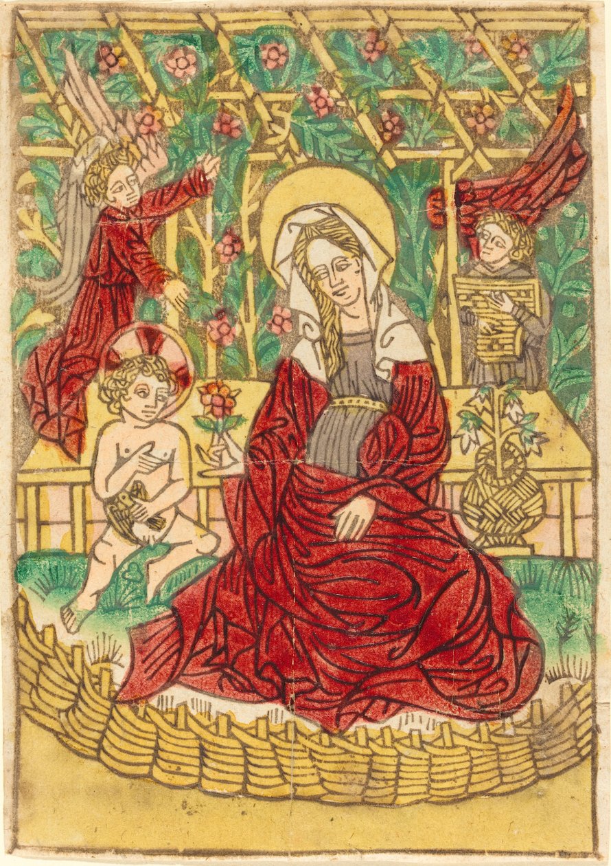 Kapalı Bir Bahçede Madonna by German 15th Century