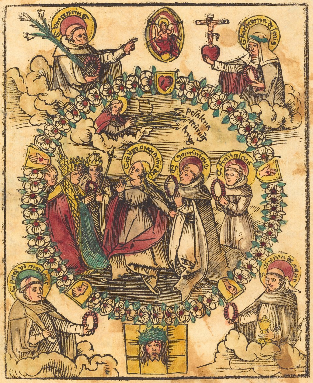 Azizlerle Tesbih Madonna by German 15th Century