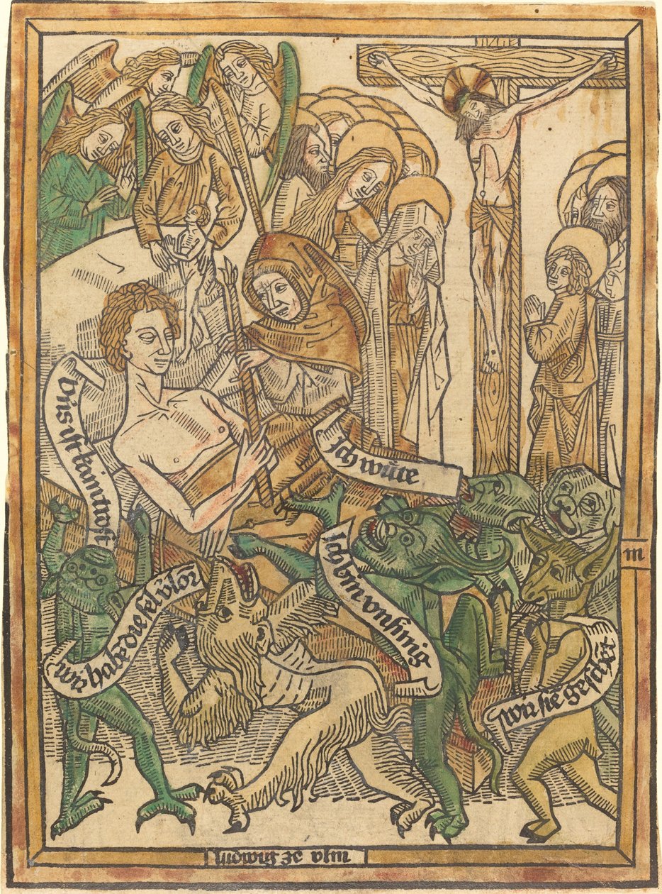 Ölen Adamın Son Acısı by German 15th Century