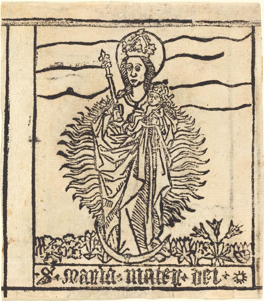 Bakire ve Çocuk by German 15th Century