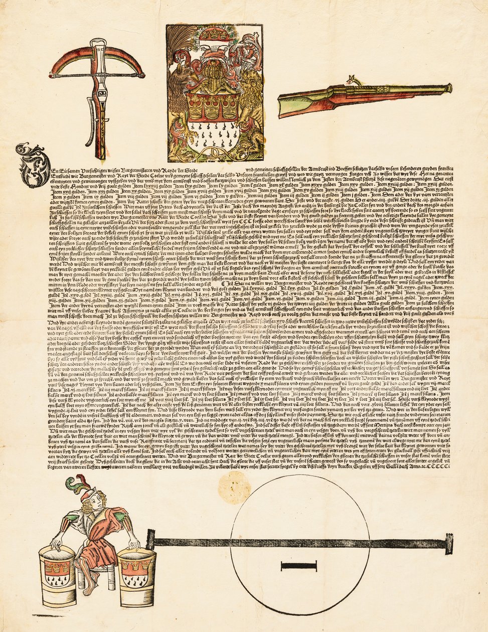 Broadside: Silah Yarışmasına Davet by German 16th Century