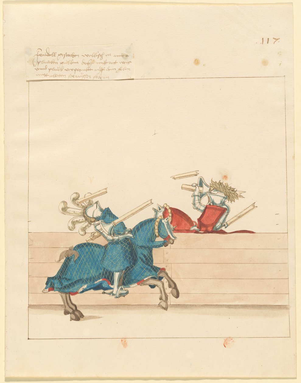 italyanca, barış, mızrak dövüşü by German 16th Century