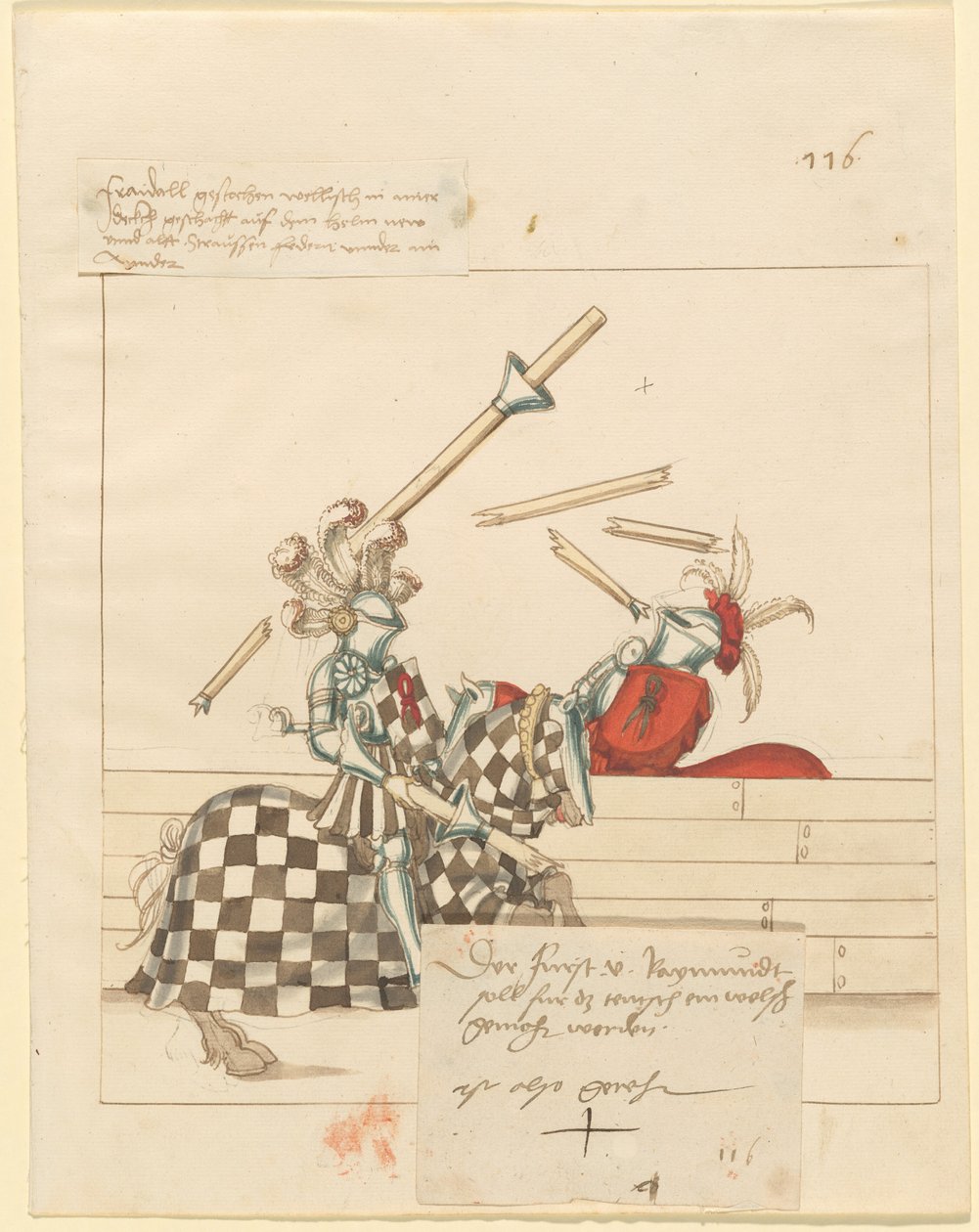 italyanca, barış, mızrak dövüşü by German 16th Century