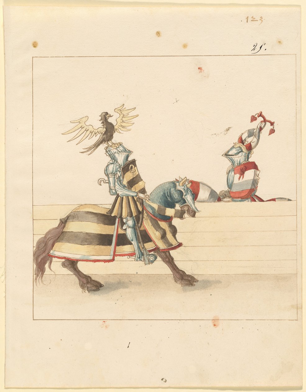 italyanca, barış, mızrak dövüşü by German 16th Century