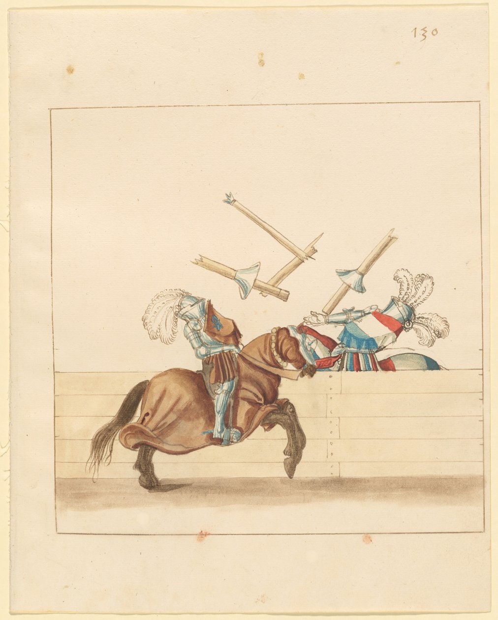 italyanca, barış, mızrak dövüşü by German 16th Century