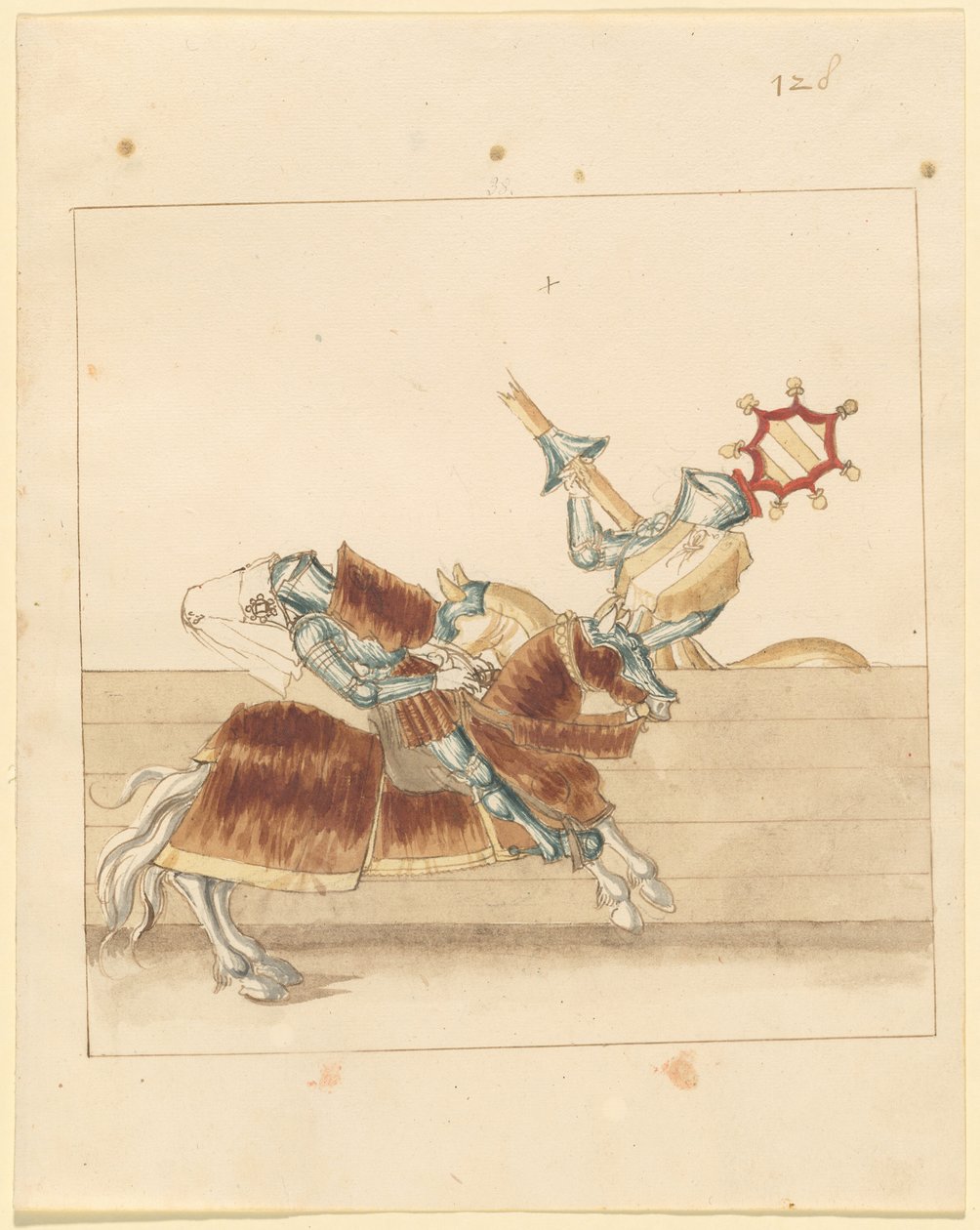italyanca, barış, mızrak dövüşü by German 16th Century