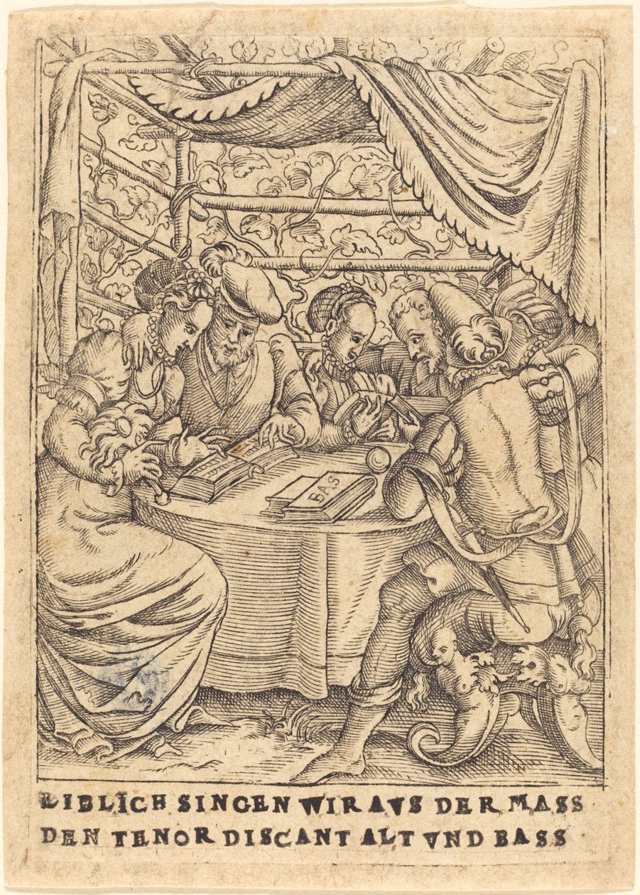 Masajdan tenor discant alto ve bası sevgiyle söylüyoruz by German 16th Century