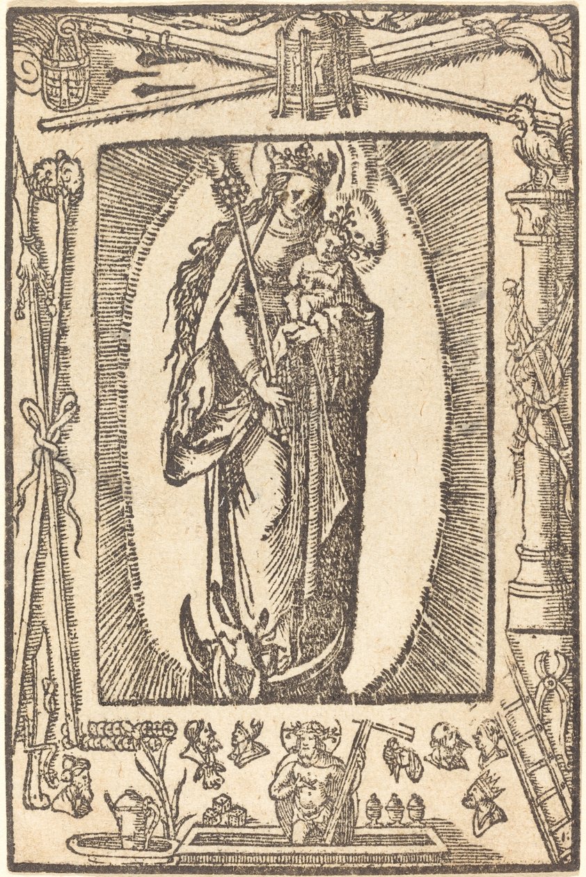 madonna ve çocuk by German 16th Century
