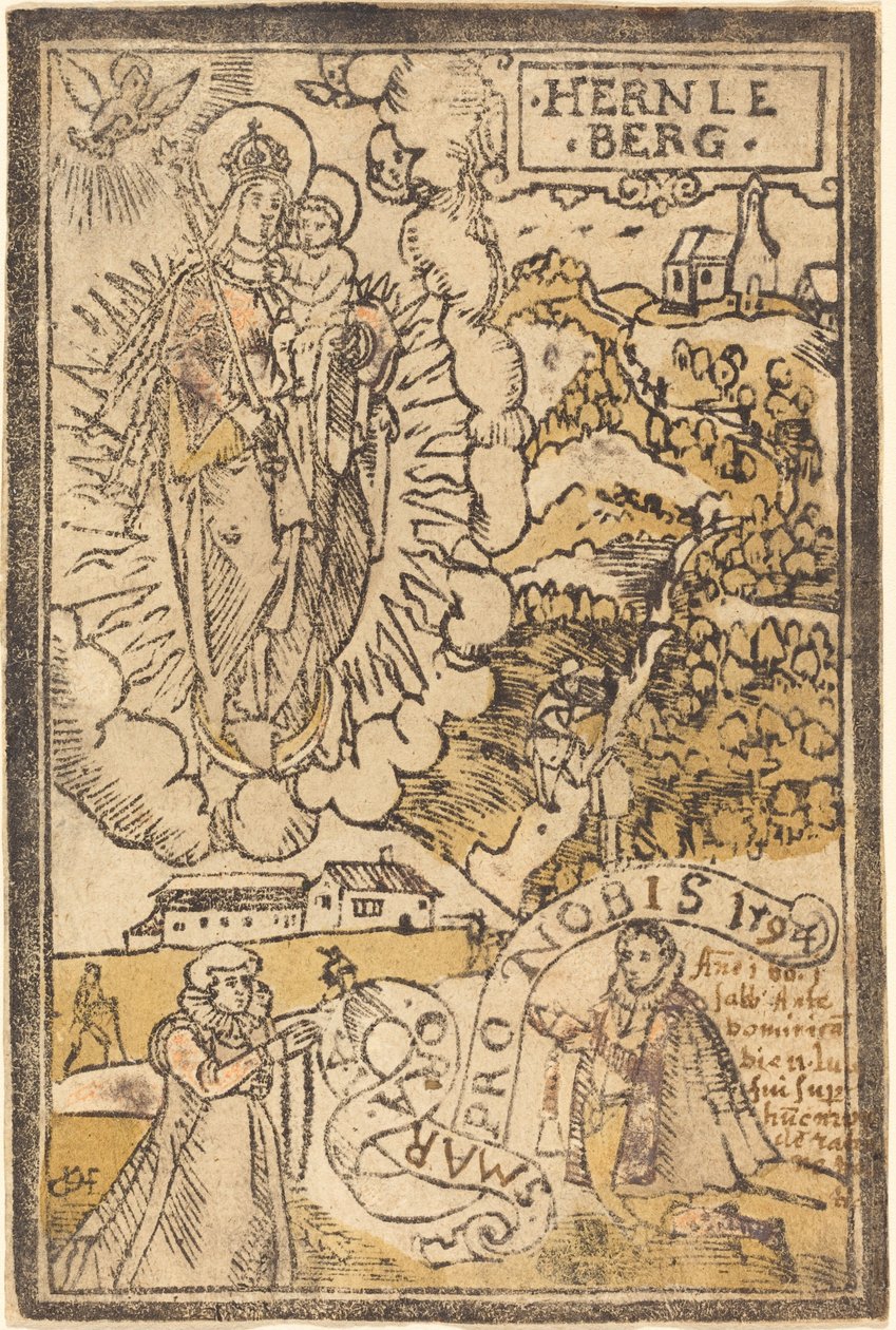 Hernlebergli Madonna by German 16th Century