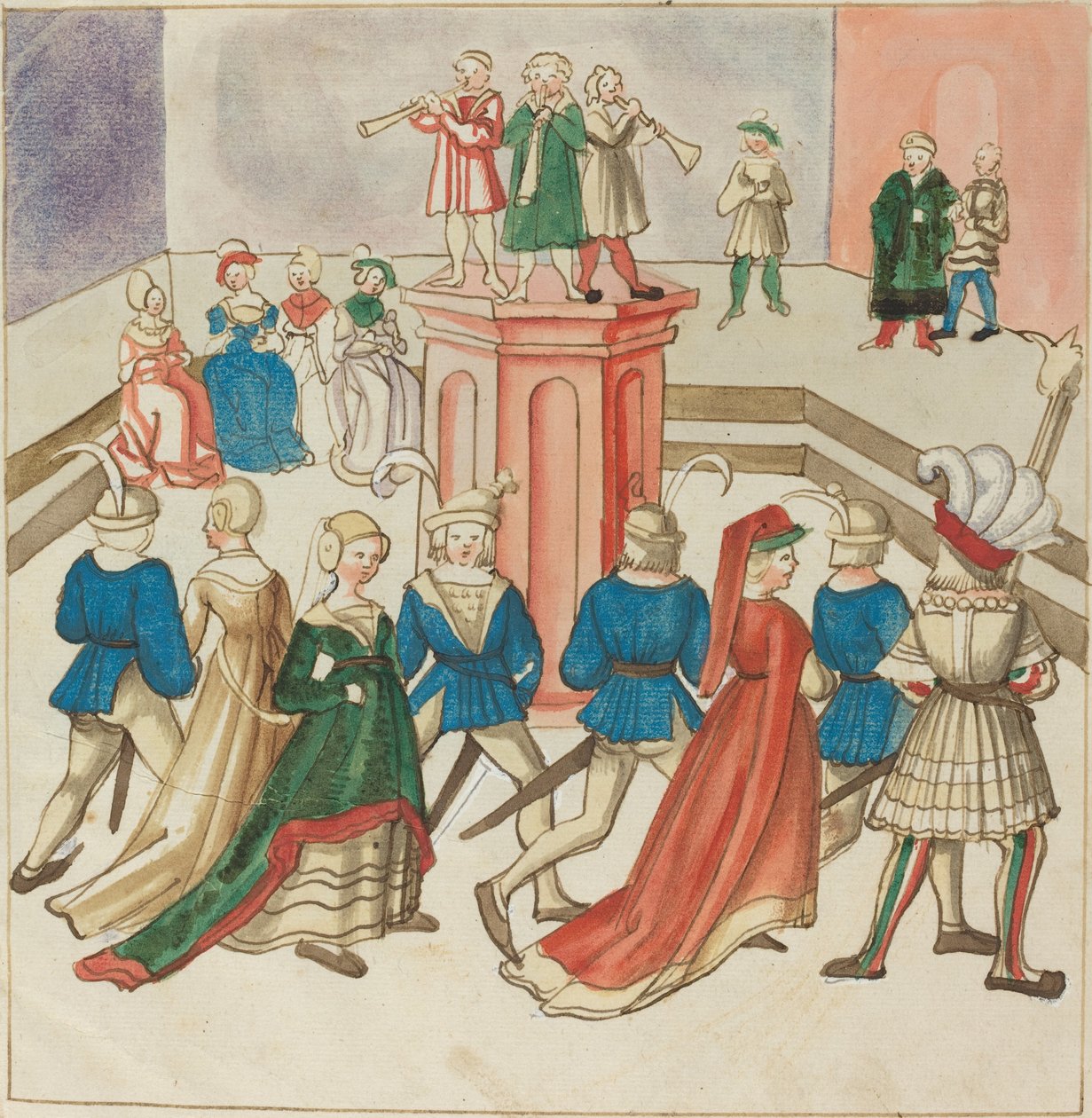 maskeli balo by German 16th Century