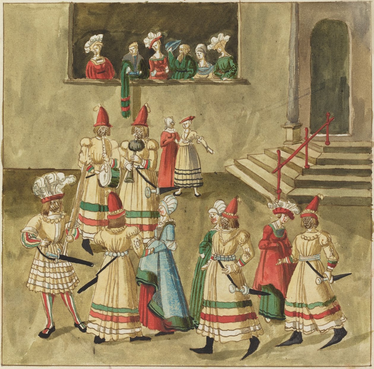 maskeli balo by German 16th Century