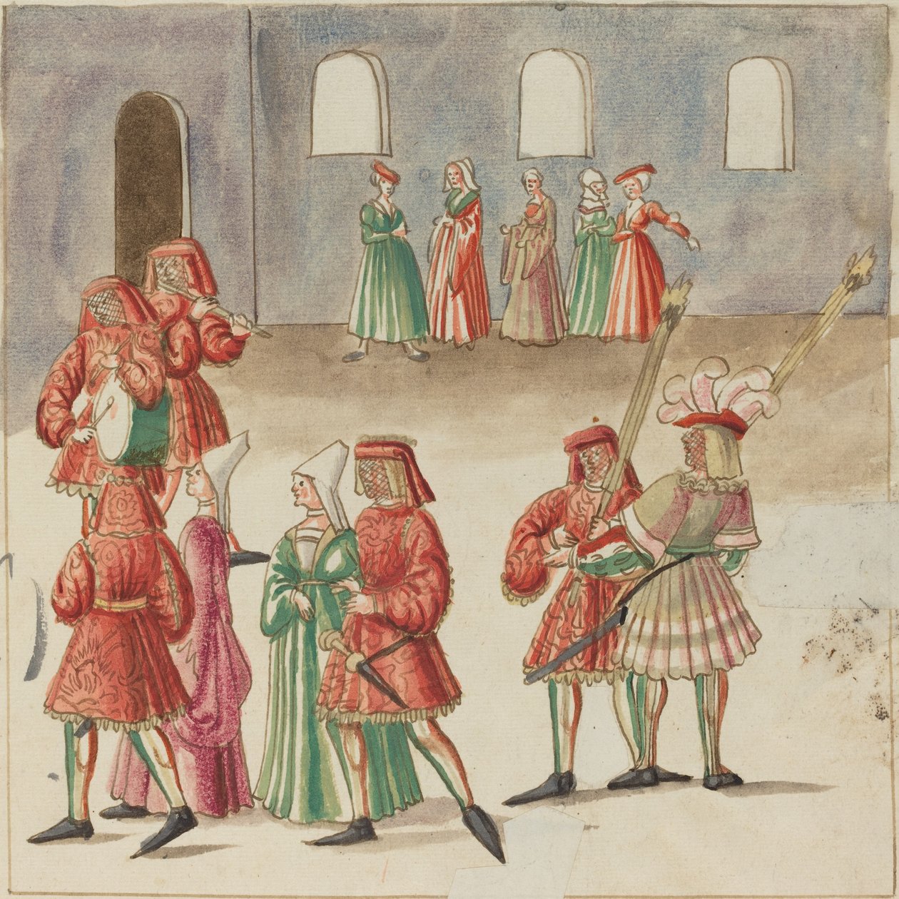 maskeli balo by German 16th Century