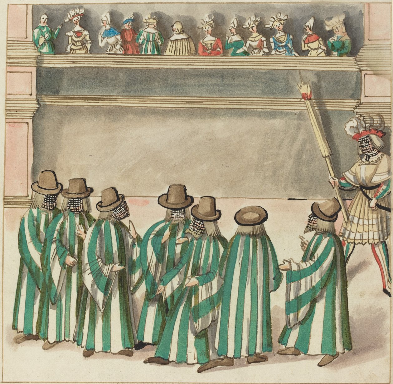 maskeli balo by German 16th Century