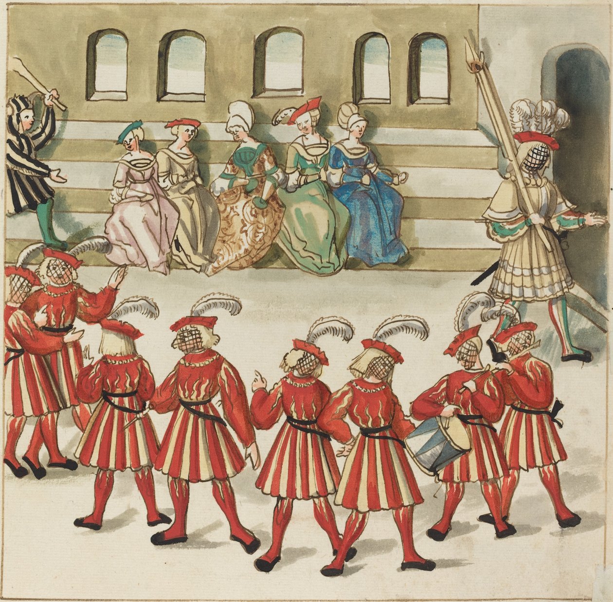 maskeli balo by German 16th Century