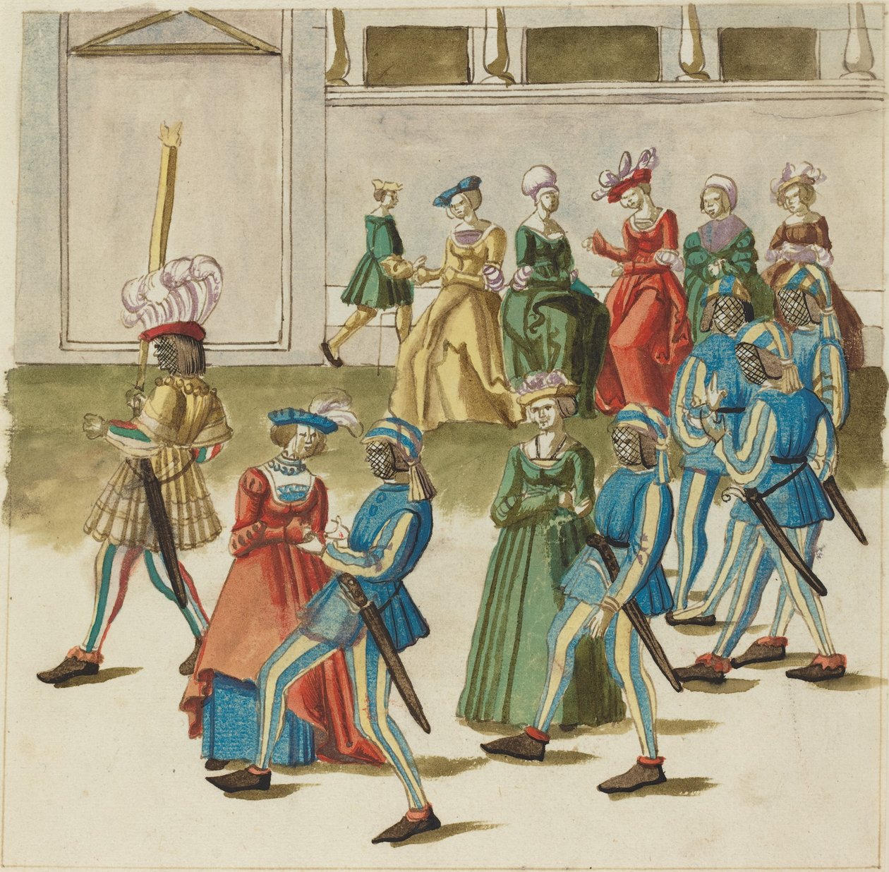 maskeli balo by German 16th Century