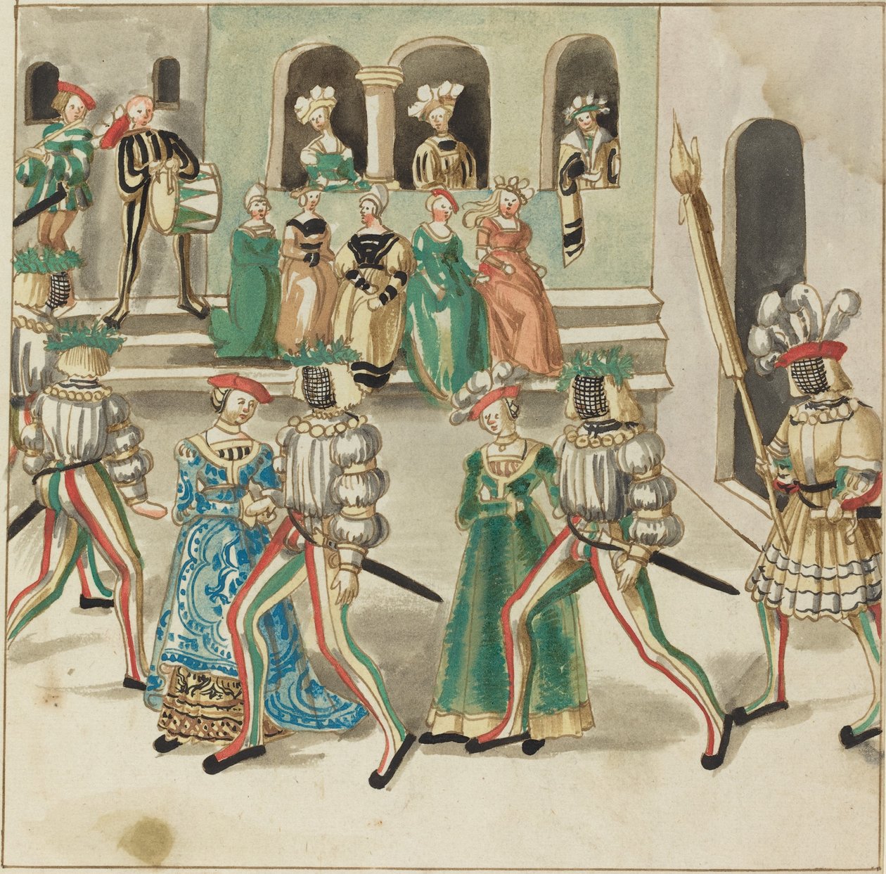 maskeli balo by German 16th Century