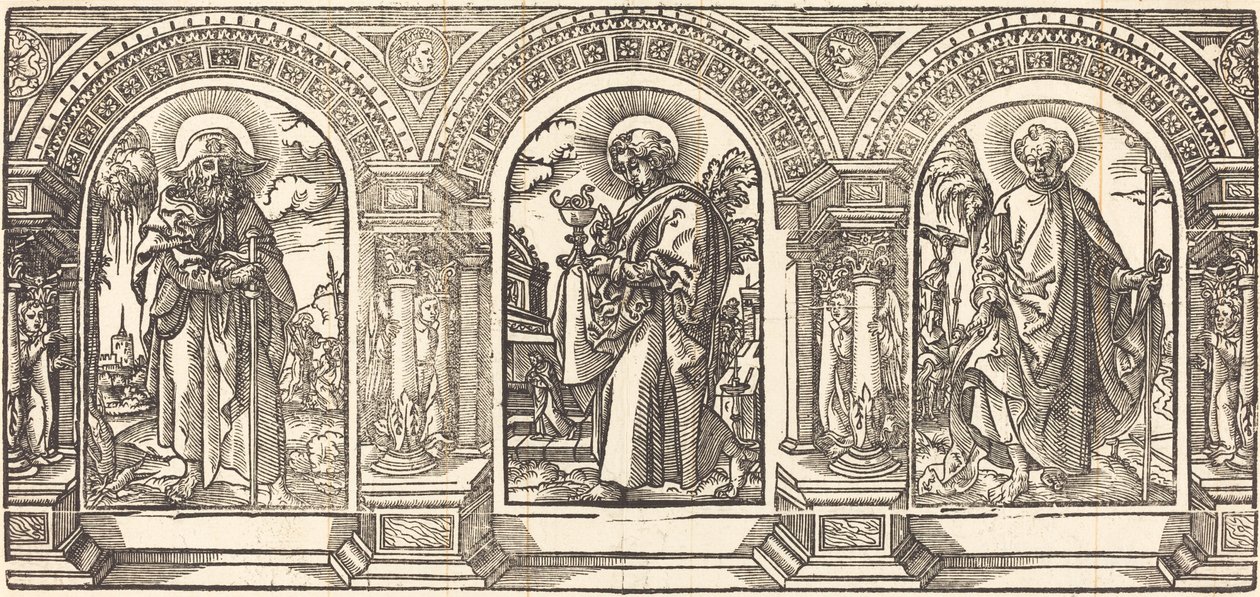 İsa ve Havarileri III by German 16th Century after Martin Schongauer